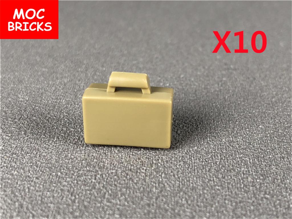 Нетоксичные кубики Moc Город Ужасов Золотой Серебряный Пистолет для Денег Монеты Мешок с Долларами Портфель Фигурка 4 см Аксессуары Полиции Строительный Блок Детские Игрушки