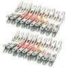 40pcs Practical Stainless Steel Clothes Pegs Clips Socks Clips Pins Clamps