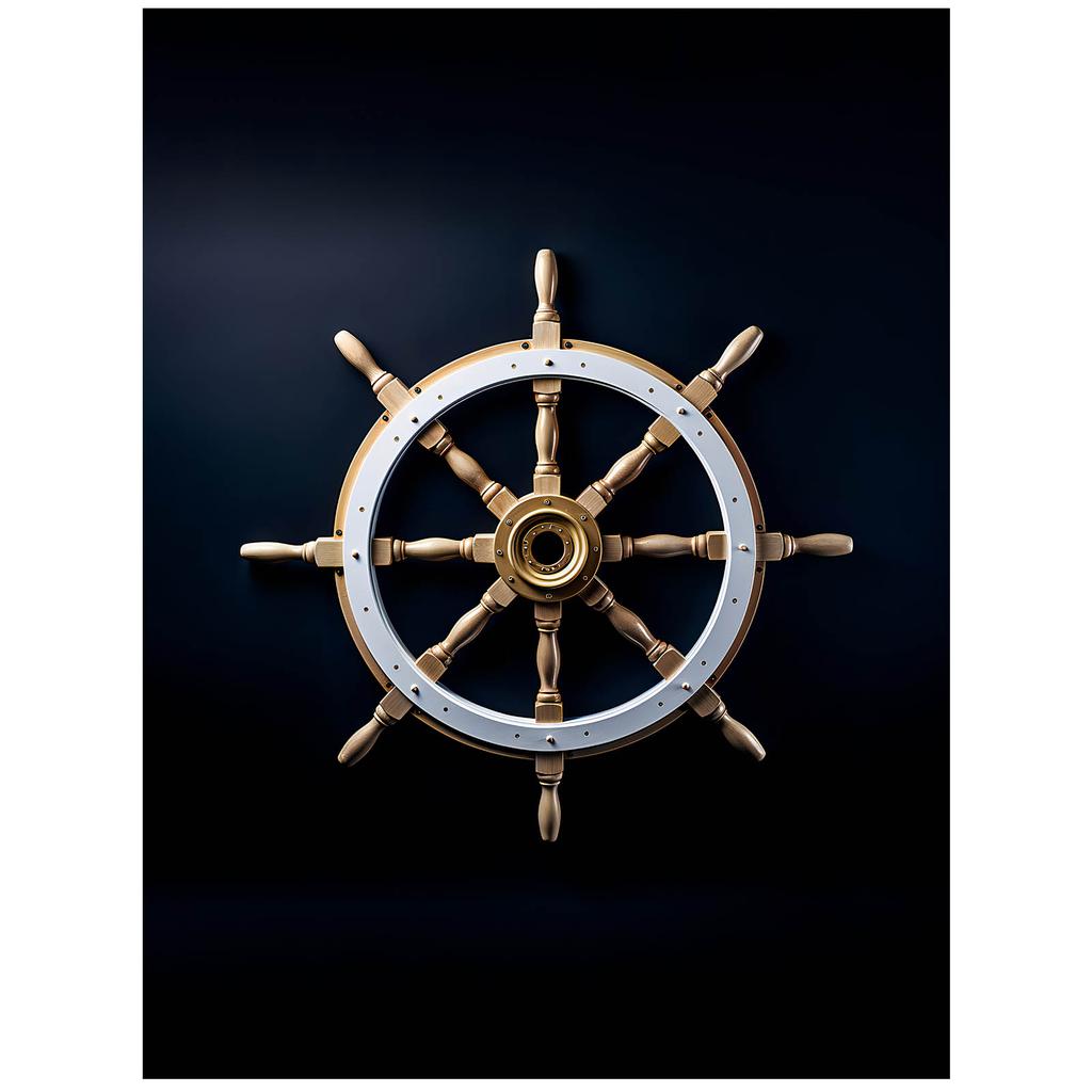 Navigational Elegance Navigational Elegance, 40X50 Cm, Black Aluminum Frame, 230 Gsm Matte Paper