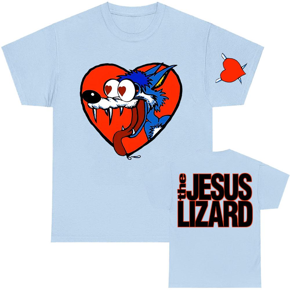 Футболки The Jesus Lizard в стиле рок-группы, мужские футболки с коротким рукавом, хлопковые футболки с круглым вырезом, футболки с мультяшным принтом в стиле хип-хоп для мужчин и женщин