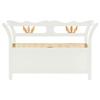 VidaXL White Bench 107x45x75.5 Cm Solid Fir Wood 351774