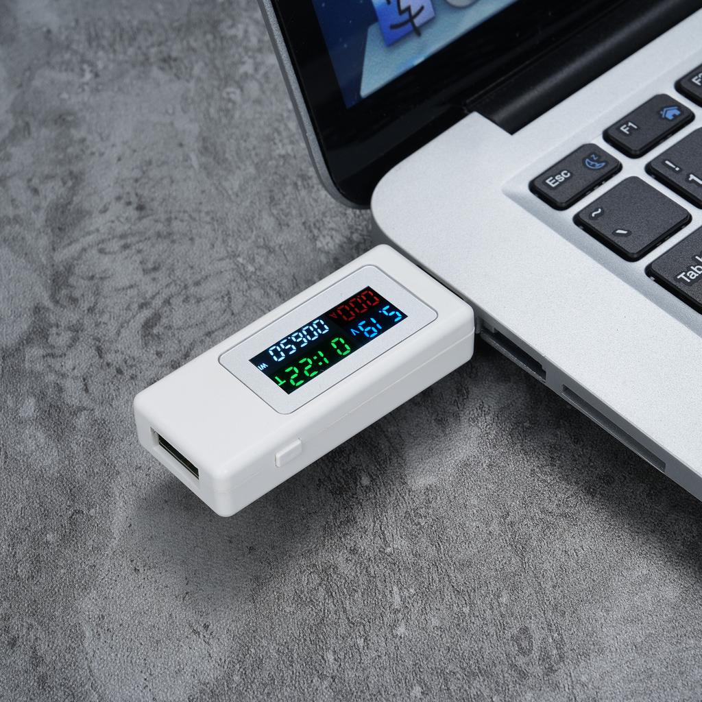 USB Power Meter Voltage Current Tester 4-30V 0-6.5A 0-195W Voltmeter Ammeter Multimeter Meter Tool for Charger Cable Battery
