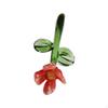 Decorative Mini Glass Flower Piece, Small Floral Figurine Ideal for Anniversary Celebrations