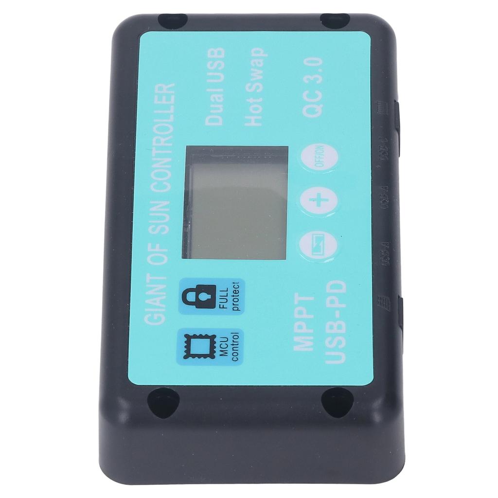 12 В 24 В MPPT контроллер заряда солнечной батареи профессиональный USB PD QC3.0 регулятор солнечной панели с ЖК-дисплеем