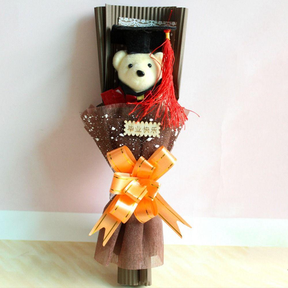 Bear Animal Graduation Gift Cartoon Bouquet Decoration Stunning Plush Toy Valentine's Day