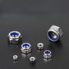 200pcs/box Stainless Steel Nylon Anti-Slip Self-Locking Nuts, Hexagonal Screw Caps for Construction, Maintenance