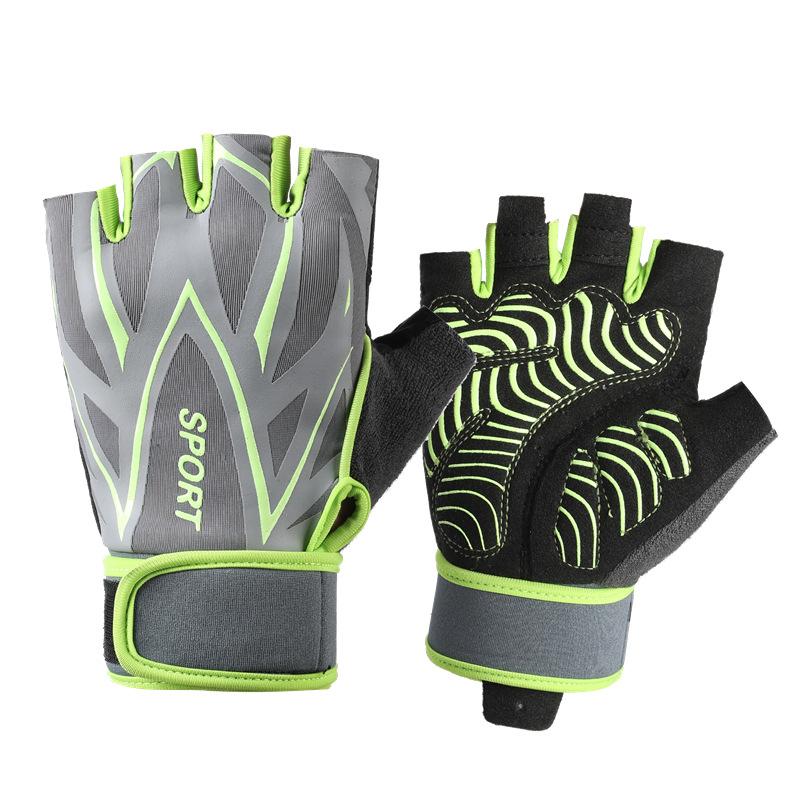 Fitness Equipment Men and Women Gloves In Summer Half Finger Outdoor Driving Cycling Yoga Anti Slip Wear Resistant Breathable Weightlifting