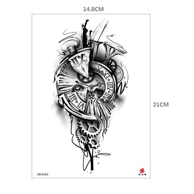 Наклейка с рисунком животного, тигр, лев, леопард, половина руки, рисунок Hb, набор для переноса воды, имитация наклейки