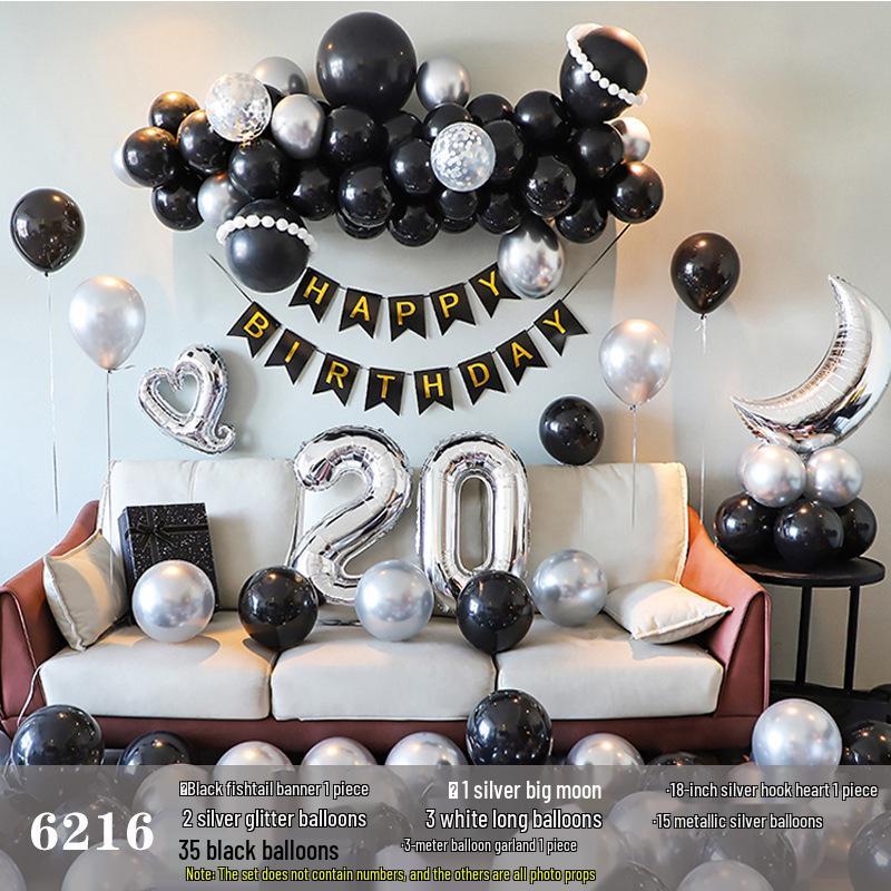 Набор воздушных шаров на день рождения для взрослых и детей - Мультяшное украшение