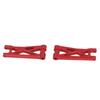 2pcs RC Car Swing Arm High Strength Alloy Rear Lower Suspension Arm for 1 24 RC Car Upgrade Parts Red