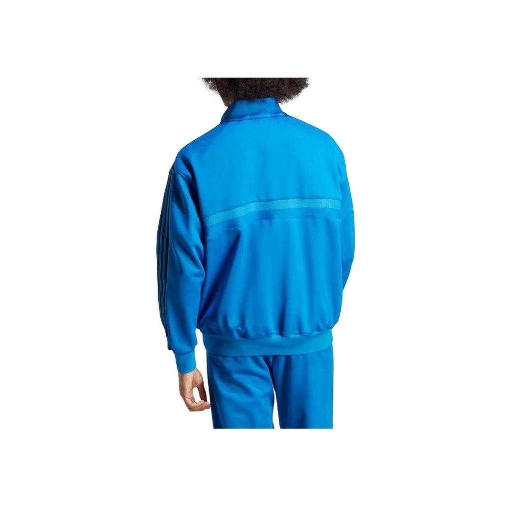 Adidas Мужская спортивная куртка Originals 83-C с тремя полосками, вышитым логотипом, воротником-стойкой и молнией, синяя IA2468