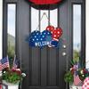 День независимости деревянные дверные таблички венок украшения дверные подвесные настенные украшения дома