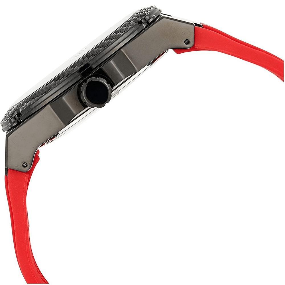 Guess Мужские часы W1049G6 с красным силиконовым ремешком
