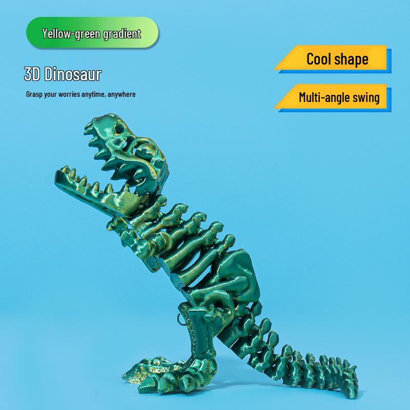 Игрушка Яйцо Череп Ти-Рекса с Шелковым Градиентом, Напечатанная на 3D-принтере, для Детей, Домашний Декор