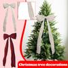 Christmas Giant Christmas Tree Suede Bow Christmas Ornament