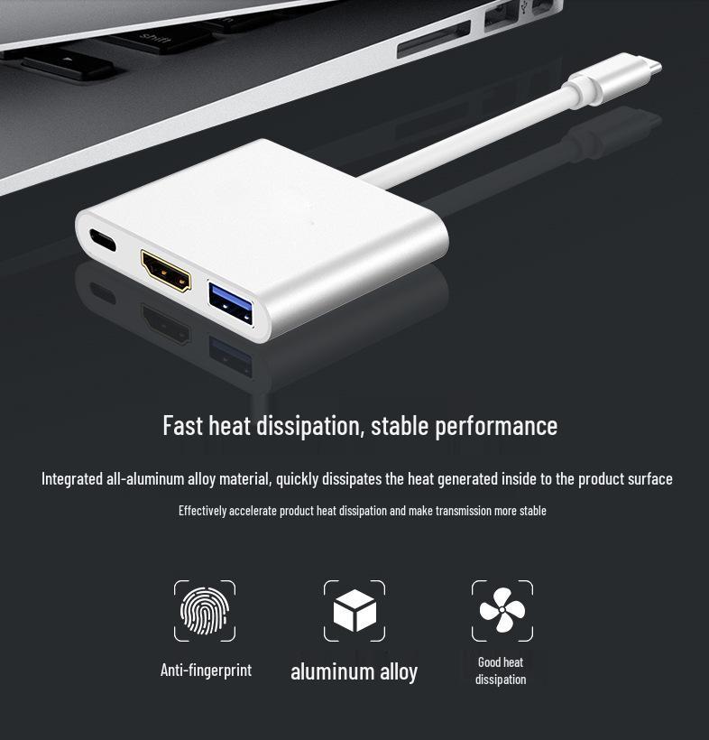 3-в-1 док-станция-адаптер USB-C на HDMI