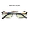 RBENN Stainless Steel Men Business Reading Glasses for Reader Mens Presbyopia Optical Eyeglasses +1.0 1.5 2.0 2.5 3.0 3.5 4.0
