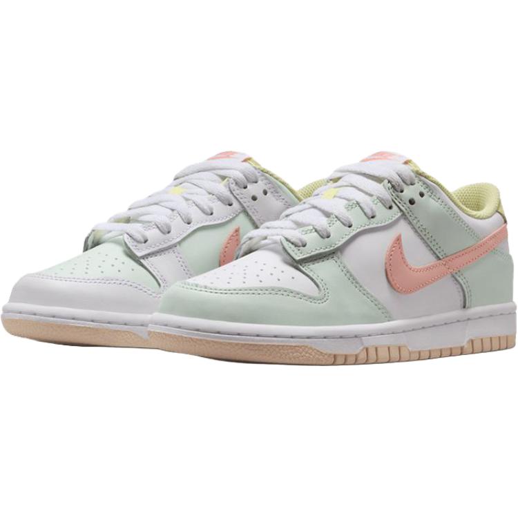 Nike Кеды Dunk Удобные Повседневные Низкие Детские Для скейтбординга Детские кроссовки Белый Зеленый IV2861181
