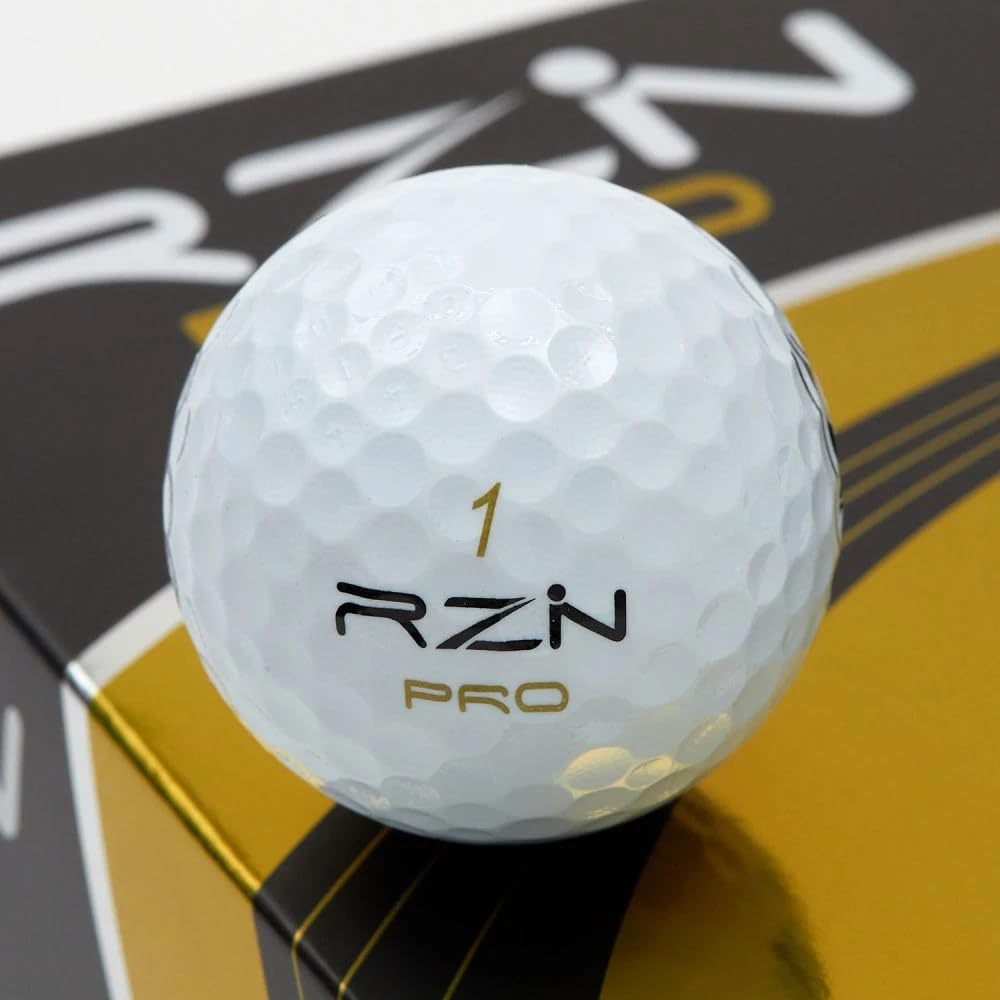 Мячи для гольфа RZN Golf, PRO-BOX из 4 штук, 1 дюжина (12 Шариков), RZN Golf, Официально распространяется в Японии, Белый