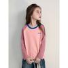 Brand Foreign Trade Children's Clothing Spring New Style Girls' Round Neck Pure Cotton Base Shirt Children's Long-Sleeve T-Shirt Baby Clothes Ins