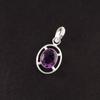 Африканский аметист камень стерлинговое серебро подарок на годовщину помолвка бохо кулон PP-6-4