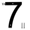 Wall Mount Address Number 3D House for Outside, Modern 0-9 Floating Numbers, Outdoor Mounted Numbers Weather-proof Metal Sign Door, Mailbox,