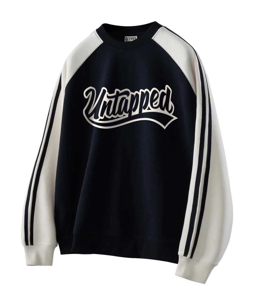 UNTAPPED STUDIO Authentic Tail Track Sporty Oversized Sweatshirt 3 Colors