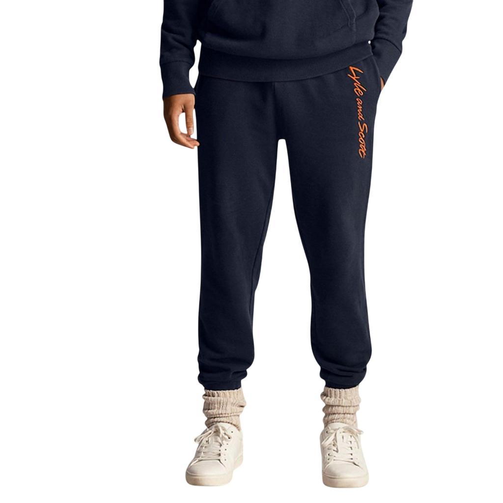 Lyle & Scott Mens Script Embroidered Jogging Bottoms