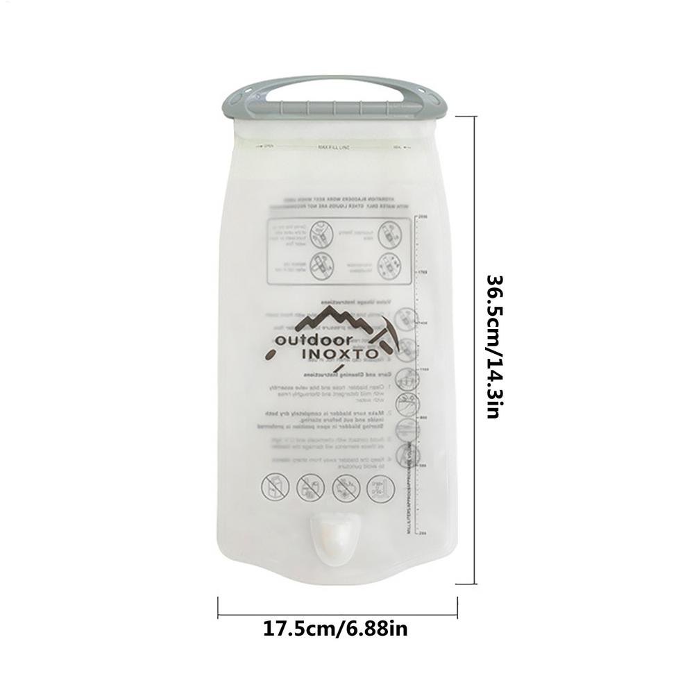 1.5 л/2.0 л Гидратационный мешок для кемпинга, герметичный мешок для хранения воды, гидратационный рюкзак для велоспорта, мешок для хранения воды для пешего туризма из ПЭВА