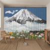 Пользовательское крепление Fuji пейзаж 3D цифровая печать затемняющие оконные шторы для гостиной, спальни, кухни, декор, занавески, оптовая продажа