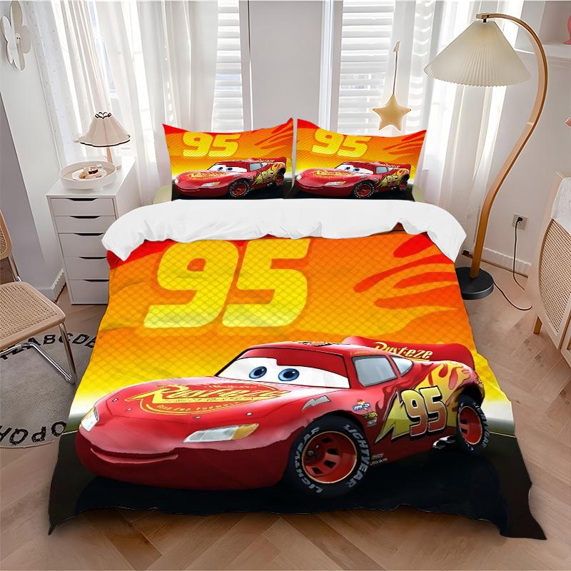 Mcqueen'S Print 3Pcs Bedding Setduvet Cover With 2 Bedropillowcase Home Birthday Gift