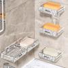 Soap Box Space-Saving Wall-Mounted Shower Soap Organizer Detachable Easy To Clean Soap Holder for Home Bathroom