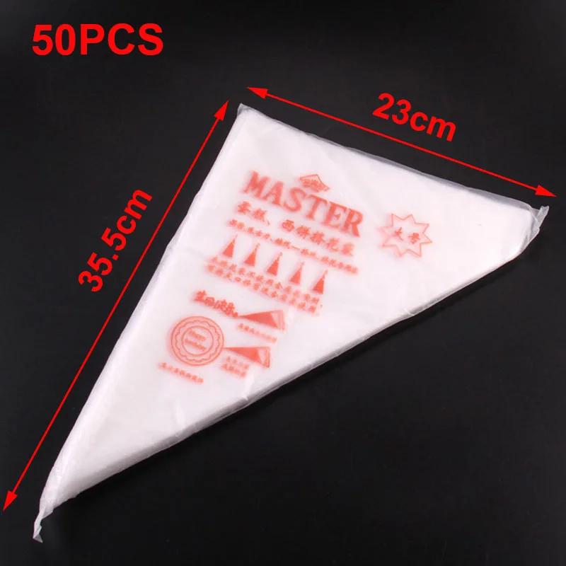 20/50/100pcs Disposable Pastry Bags Cake Whipped Cream Piping Bag for Cake Design Decorating Tools Kitchen Baking Accessories