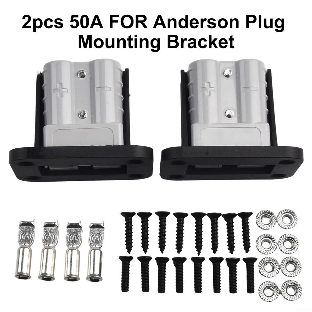 2PC для Anderson-Plug Flush Mount 50Amp Монтажный кронштейн Панель-крышка для каравана