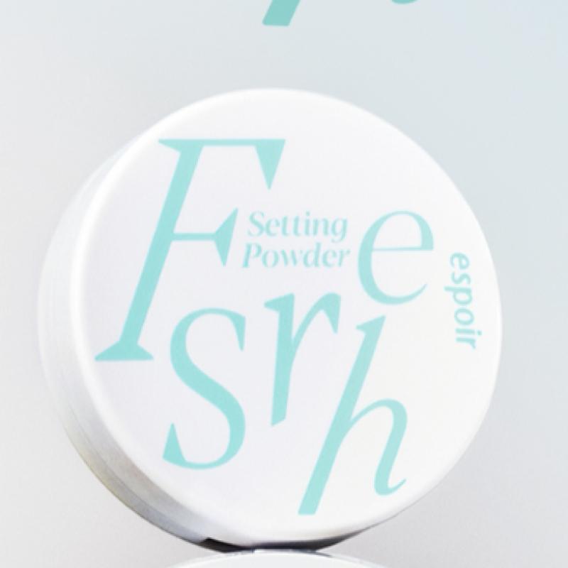 Espoir [эксклюзивное предложение июня All Young Pick] Espoir Fresh Setting Powder 9 г Реклама + бесплатный Fresh Setting Fixer 30 мл [мини] 3 г