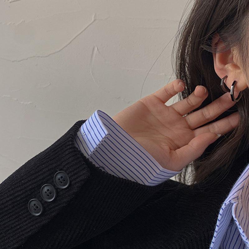 New 2020 Internet Celebrity Style: 925 Sterling Silver Earrings for Women - Simple, All-Match, Cold Style