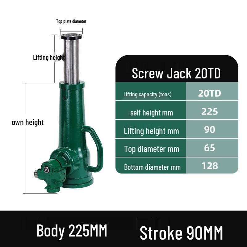 Винтовой домкрат: Низкопрофильная ручная лебедка, вертикальная передача, верхняя грузоподъемность: 5Т, 8Т, 10Т, 20Т, 32Т, 50Т.