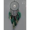Peacock Feathers Luminous Beads High-grade Wall Pendant New Creative Dream Catcher Bedroom Living Room Decoration Wind Chimes