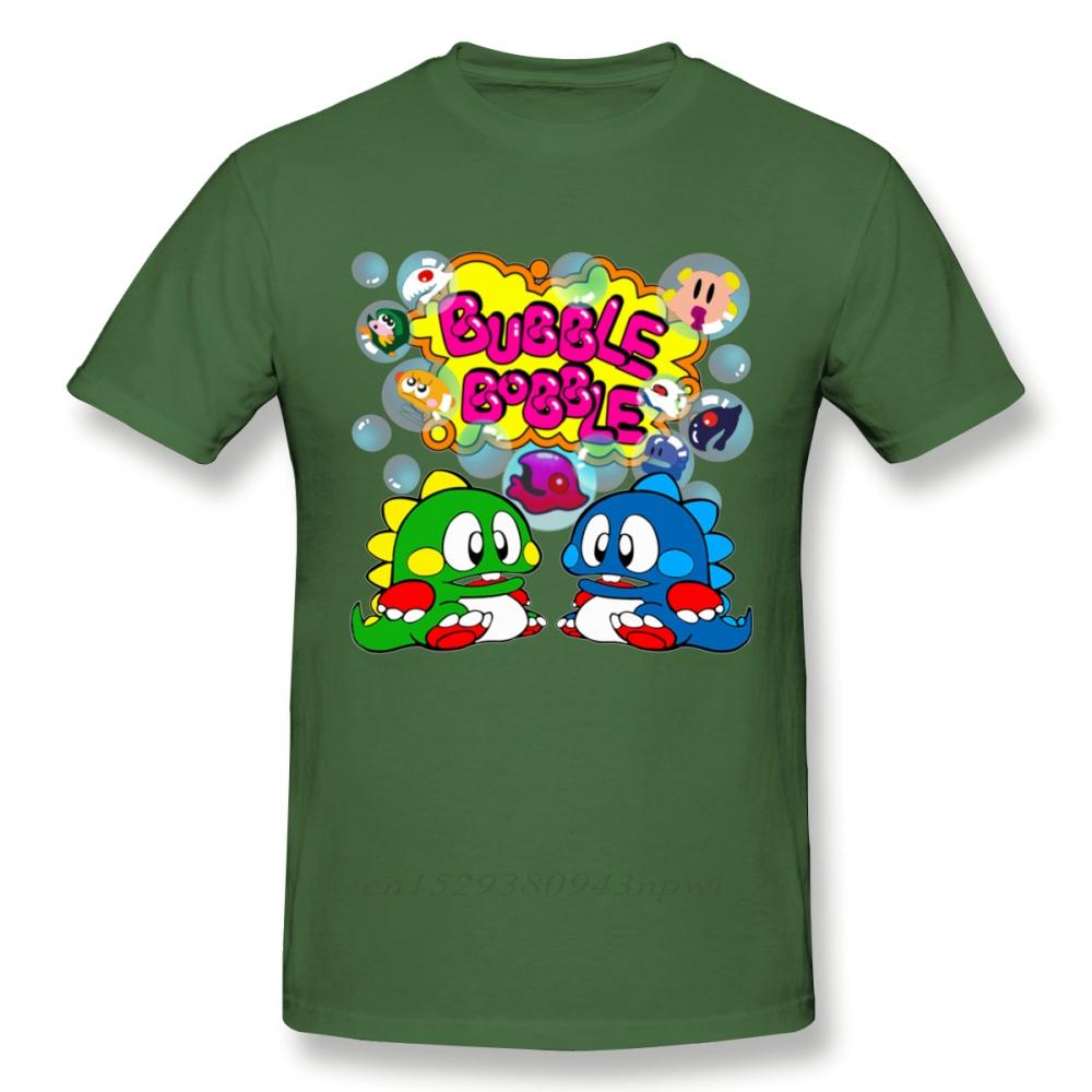 Bubble Bobble Retro Console Game Tshirt Men New Custom Old School Game T Shirt Organic Cotton Plus Size Tee Camiseta