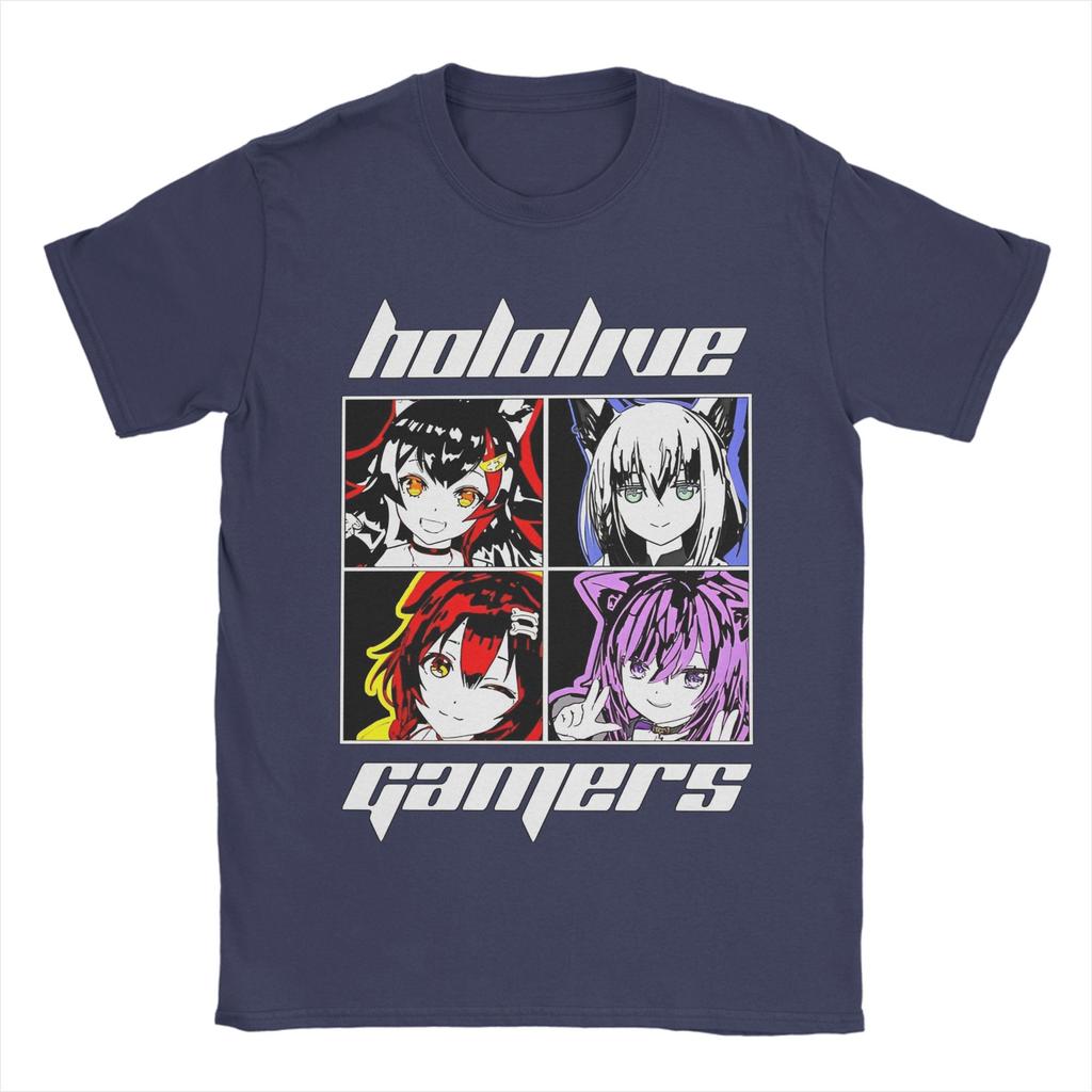 Hololive Gamers 21356779741626 Graphic T Shirt for Men Women Pure Cotton Tee Shirt Clothes