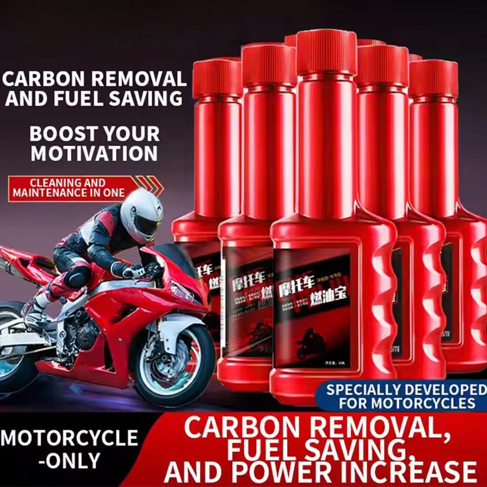 60 мл Мотоциклетная присадка для топлива Очистка системы двигателя Уменьшает образование нагара Смазывает Экономия энергии Улучшитель работы двигателя