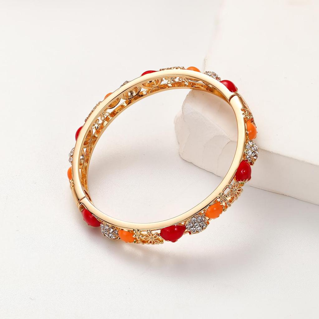 Widney Beijing Cloisonné Children's Open Diamond Bracelet - National Style Gift