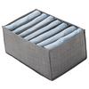 Pants Storage Box with Multiple Compartments Foldable Closet Organizers Separation Boxes for Jeans Trousers Storage Bins