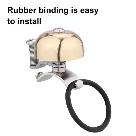 Велосипедный классический звонок с резиновым ремешком, легкий, громкий, универсальный, складной, для горного велосипеда, шоссейного, горного, на руль, для скутера