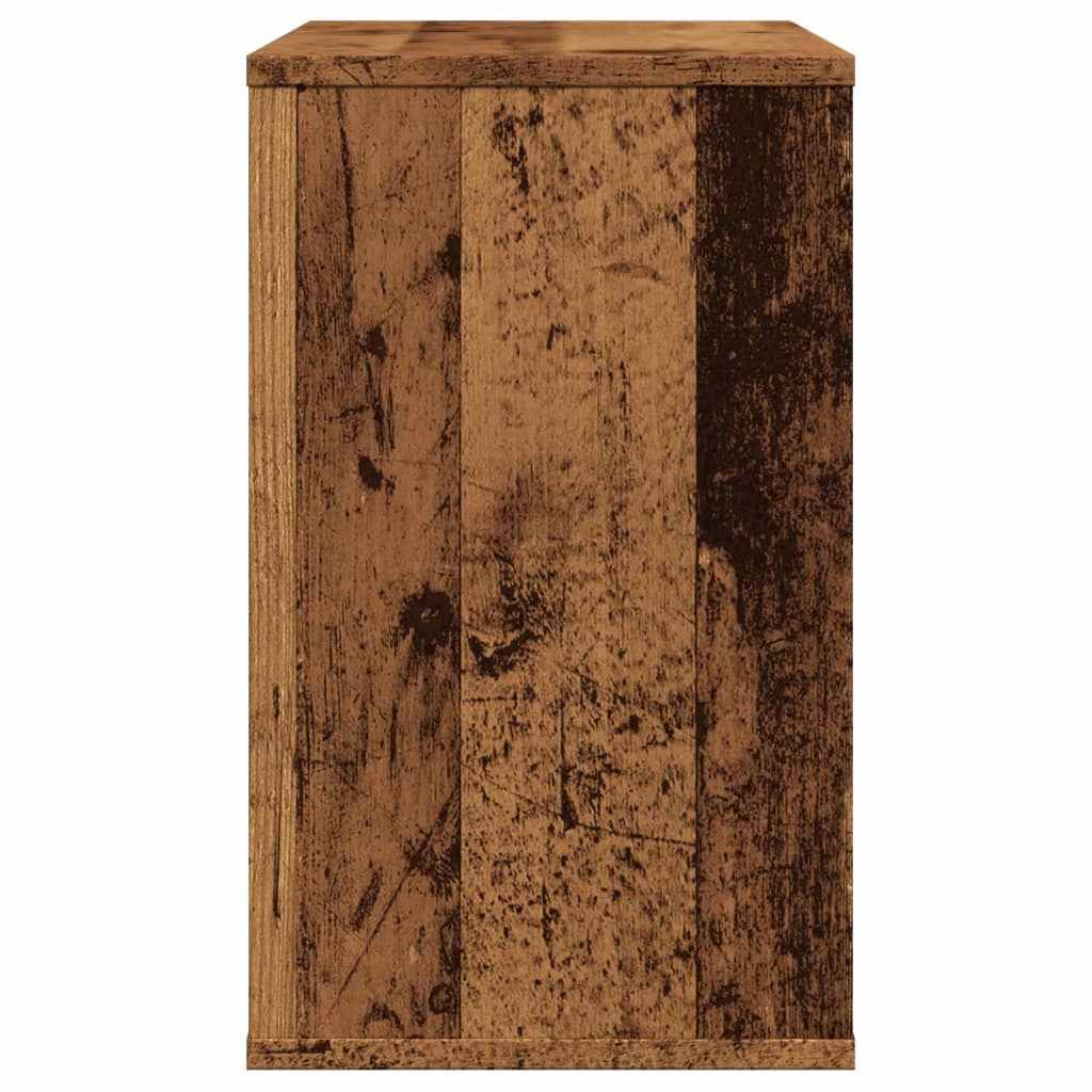 Side Table Cabinet with Rustic Wood Look 60 x 30 x 50 cm Engineered Wood