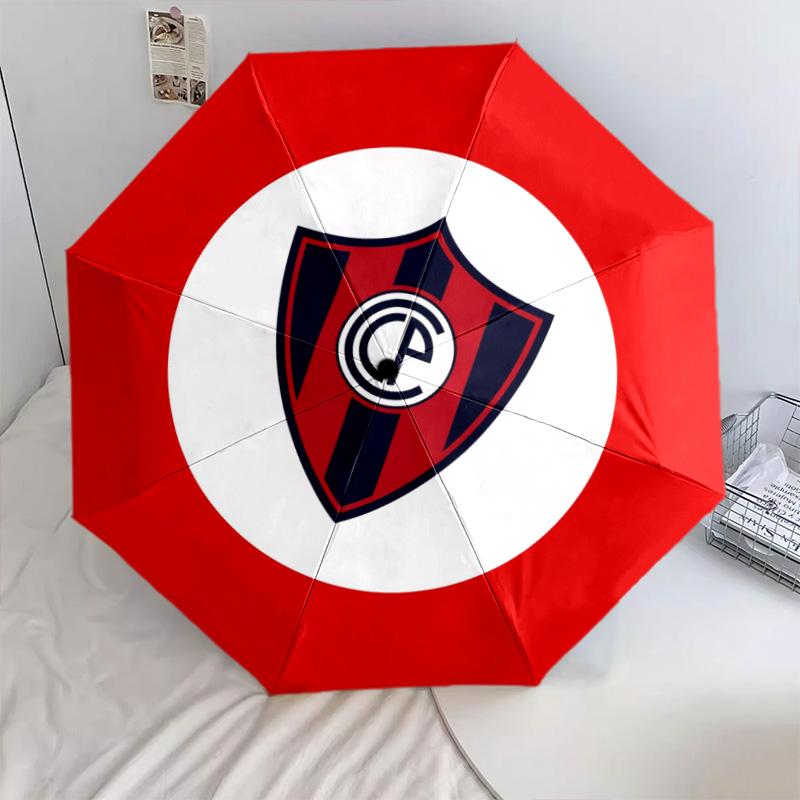 Зонт-автомат с узором Club Olimpia, портативный и складной дизайн, 8 спиц, рождественский или день рождения подарок.