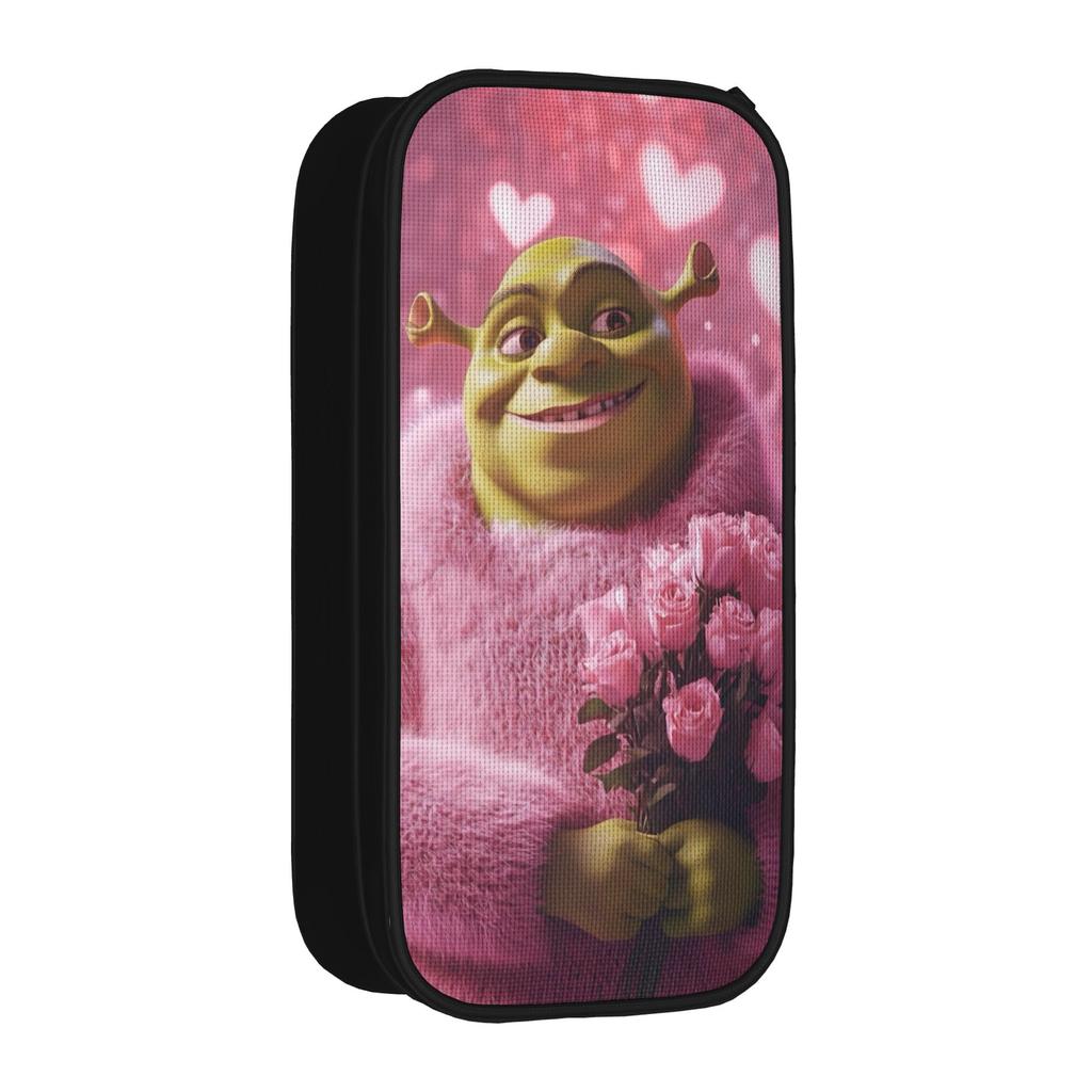 Мультяшный пенал S-shreks Двухслойный Большая вместимость Школьные принадлежности для детей Пенал Удивительный подарок