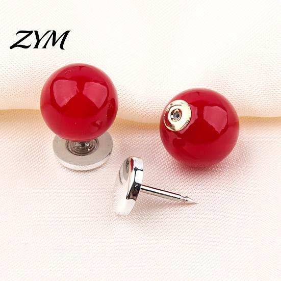 Quick Fix Buttons for Sewing 5Pcs Fake Pearl Clothing, Removable Decorative Brooch Pins, No Clothing Sew Safety Pins Shirt Neckline Embellishment,
