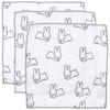 Okato DickBruna Miffy Microfiber Towels, 30x30cm, Set of 3, Lots of Rabbits