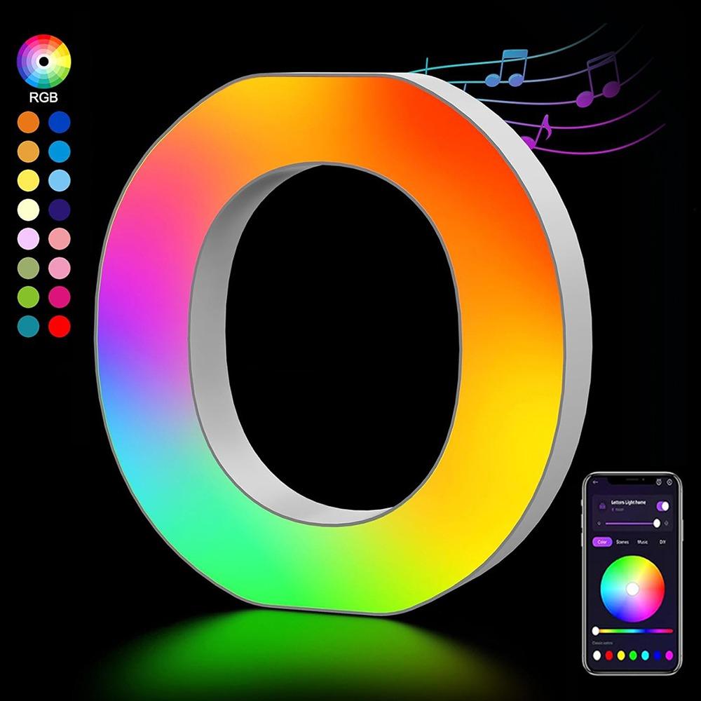 Name Letter Alphabet Light Smart Number Lamp MeRGBW App LED Letters Light Game